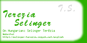 terezia selinger business card