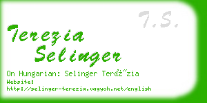 terezia selinger business card